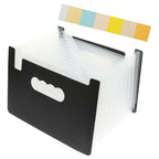 PP Accordion File Folder for Receipts Coupons Documents Organizing Portable Office School Home Use Multi-Function Receipt