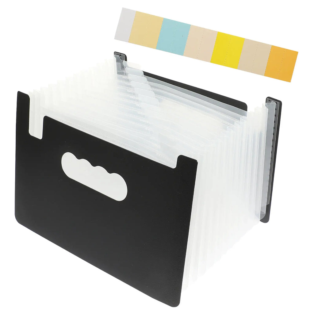 PP Accordion File Folder for Receipts Coupons Documents Organizing Portable Office School Home Use Multi-Function Receipt