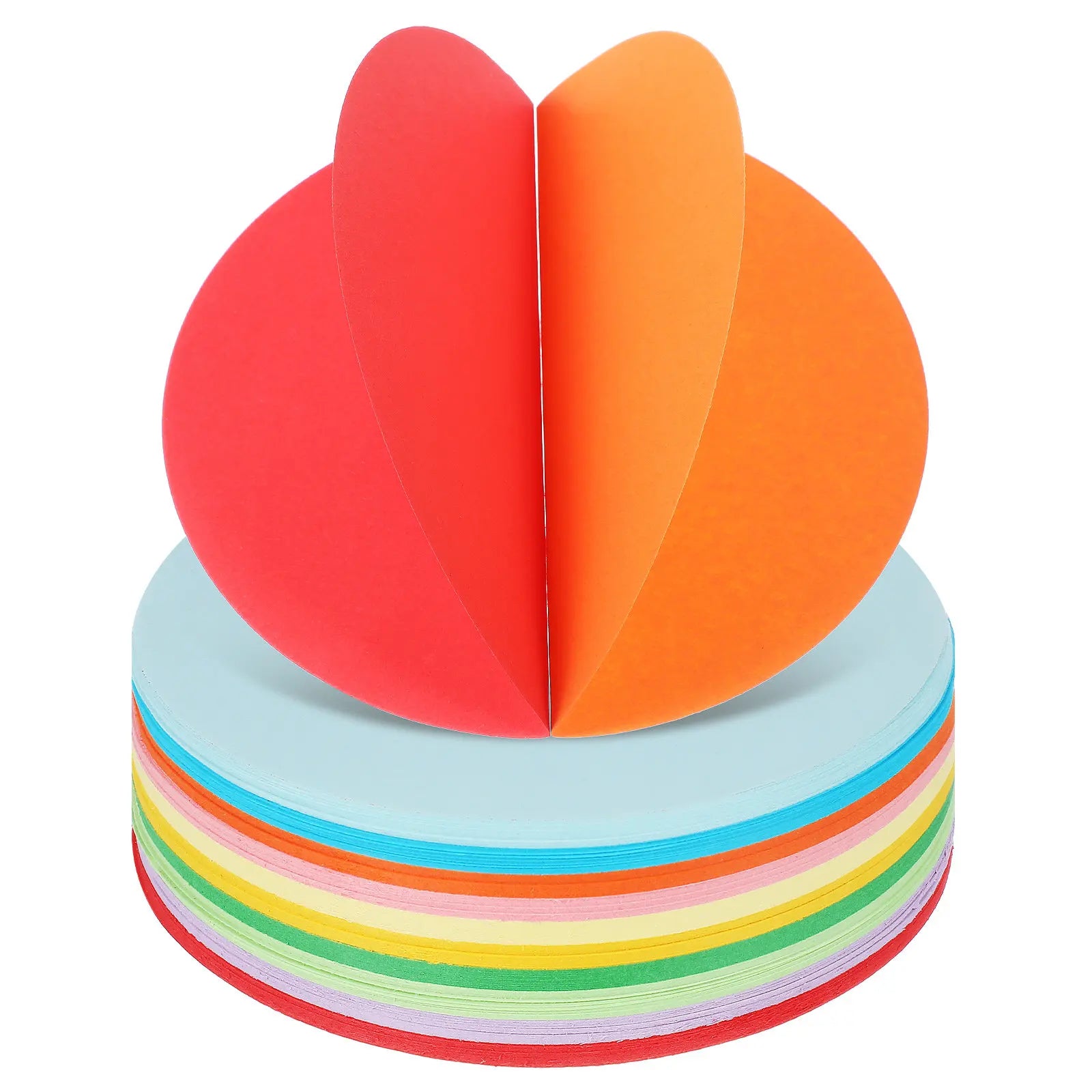 500Sheets Round Color Origami Paper Cardboard Circles Pastel Construction Paper Craft Decorations Cardboard Circle