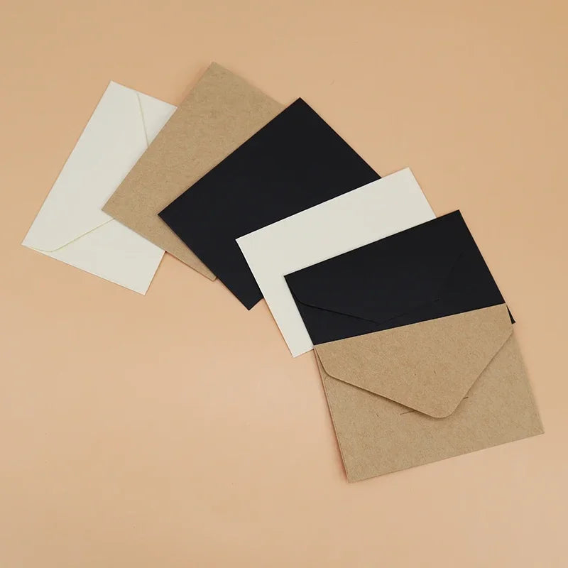 10/20/40/80PCS Gift Envelope Blank Mini Paper Window Envelopes Wedding Invitation Envelope Envelopes for Letters  Mailers