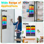 Wall-Mounted Expandable File Folder Organizer — Portable Hanging File Storage Pocket with 6 Pockets