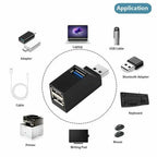 USB 3.0 Extender Car Splitter Multi Port USB Hubs 2.0 Laptop Office Multi Function Reading Usb Disk Charging Adapter