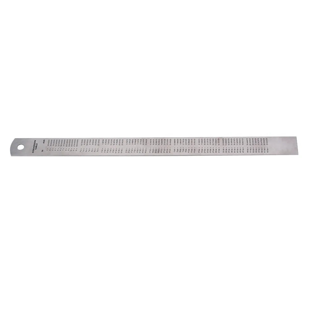 Double Sided Metal Measuring Ruler Stainless Steel Straight Ruler Flexible for Sewing Stationery School Drawing