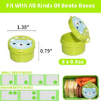 Mini Fruit Forks For Children Kids Cute Animal Food Picks Snack Toothpicks With Vegetable Cutter Set Silicone Lunch Box Dividers