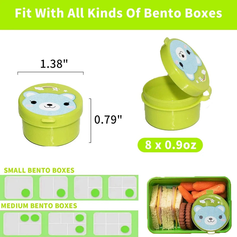 Mini Fruit Forks For Children Kids Cute Animal Food Picks Snack Toothpicks With Vegetable Cutter Set Silicone Lunch Box Dividers