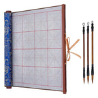 NEW-Reusable Water Writing Magic Cloth Inkless Chinese Calligraphy Set Of 3 Traditional Calligraphy Writing Brush Pens
