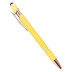 5-10 Pack 2-in-1 Stylus Pen, Retractable Ballpoint Pen w/ Stylus Tip for Touch Screen, Metal, 1.0mm Black Ink