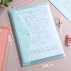 5-50Pcs A4 Transparent Plastic File Folders, Waterproof PP Document Storage Bags - For Student Test Papers & Office Organization