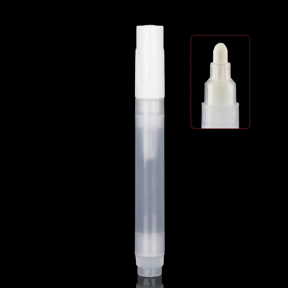 Refillable ink Plastic Repeatable Use Transparent Paint Pen Accessories Empty Rod Graffiti Pens Liquid Chalk Marker