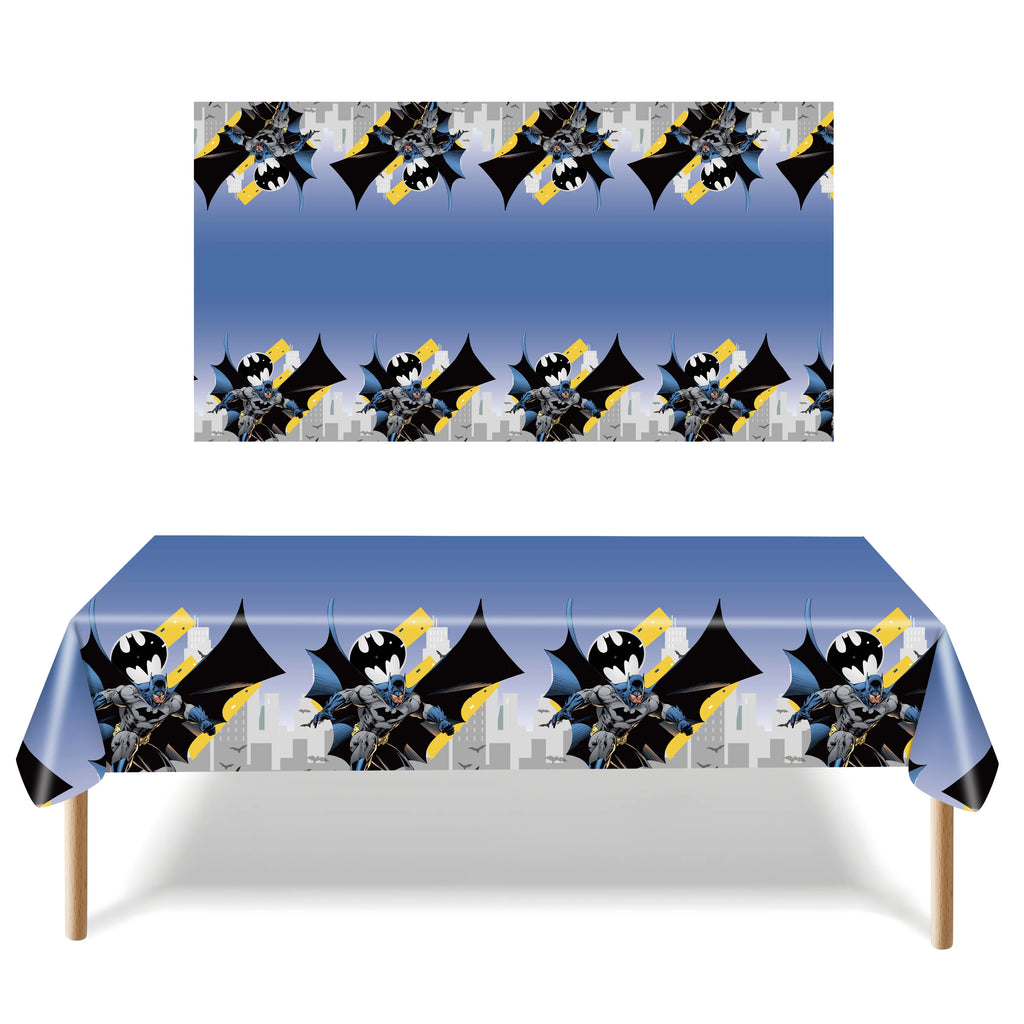 Batman Block Birthday Party Supplies Decoration Tableware Tablecloth Paper Cup Plate Napkin Cake Topper Kids Favors Gifts