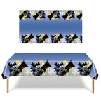 Batman Block Birthday Party Supplies Decoration Tableware Tablecloth Paper Cup Plate Napkin Cake Topper Kids Favors Gifts