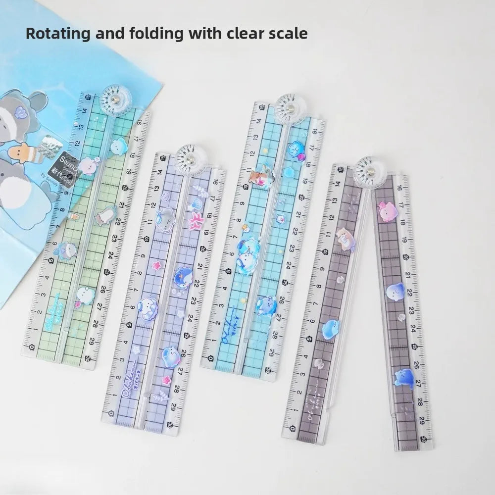 High Quality Folding Ruler Flexible and Portable Clearly Marked Scale Lightweight Measuring Tool Ideal for School & Office Needs