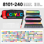 168/120/72/60/48/36/24/12pcs Dual Tips Artist Markers Set Acrylic Marker Set Ideal For School, Office Decor, And Artistic Gifts