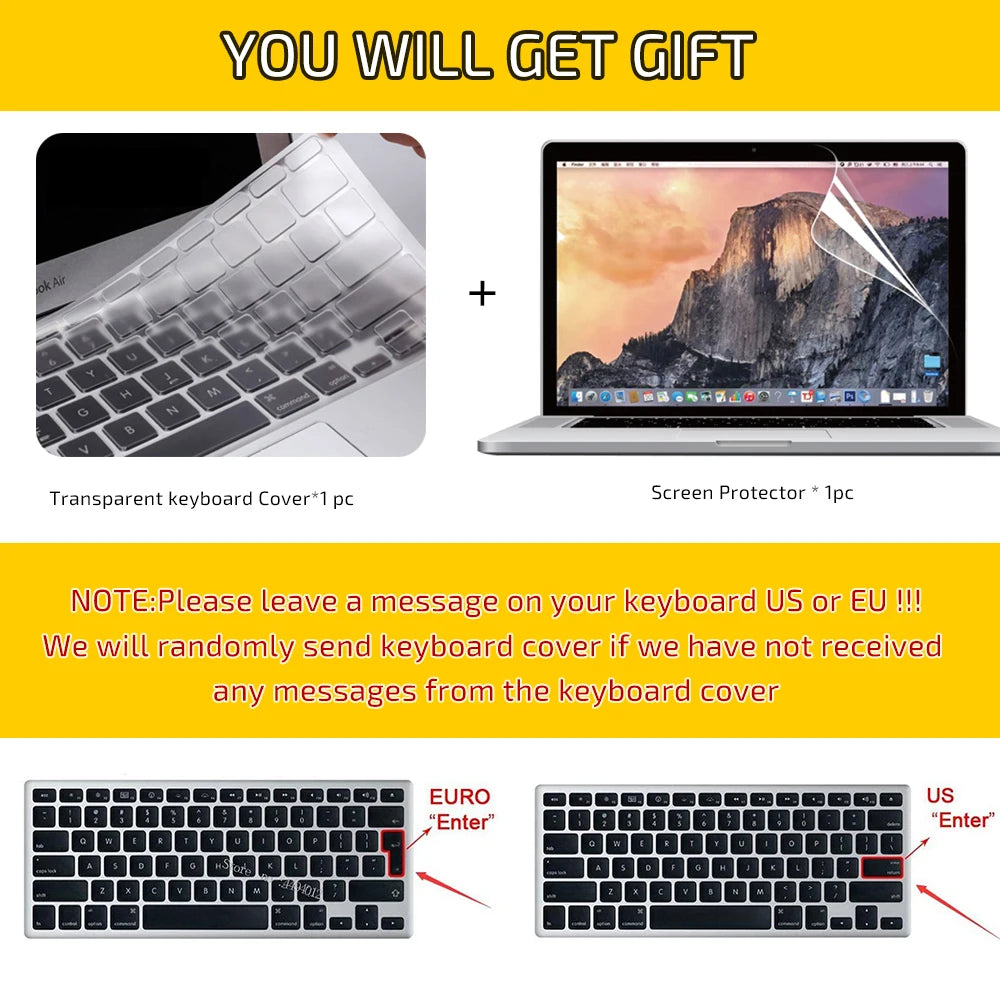 Laptop Case for Macbook Air 13 Case 2026 Neo A18 Pro 16 M3 Funda M1 Pro 13 M5 Air 13.6 15 for Macbook Pro 14 Case M5 M4 2025 M2