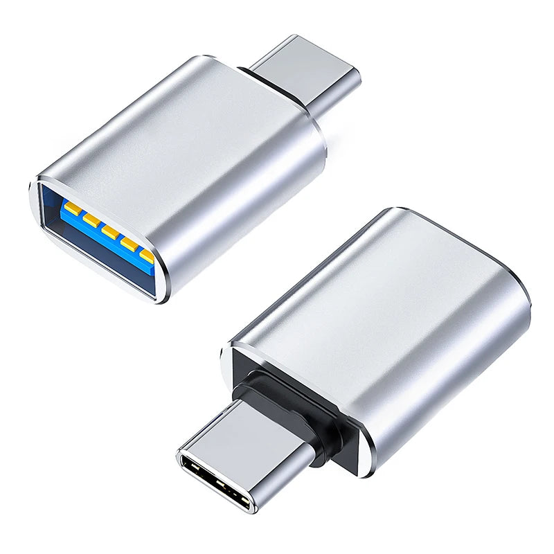 Type C To USB 3.0 Adapter Metal Charging Stable Data Transmission File Reading Light for Iphone Macbook Xiaomi Samsung Connector