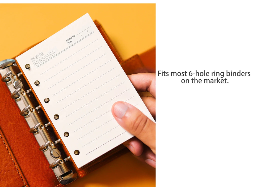 High Quality Ring Binder Notebook A5 Personal A6 A7 A8 Size Insert Refills Loose Leaf Spiral Diary Planner Inner Core 100g Paper