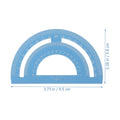 1Set Professional Multi-Functional Ruler Protractor Kit Geometry Measuring Tool for Classroom Office Home Architecture Drawing