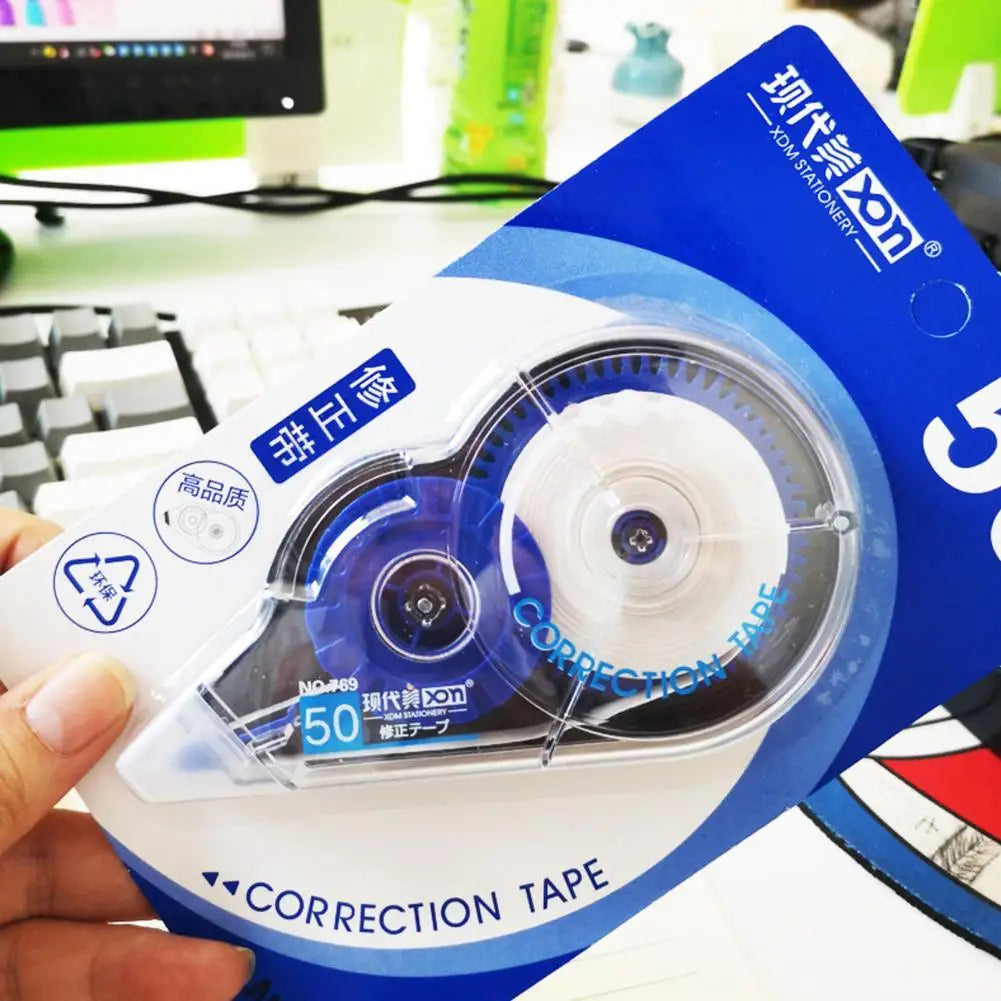 Large-capacity Correction Tape 50m Long Roller Text For A Correction Typos Writing Variety Paper Of To Data Use Suitable Ea C1I3