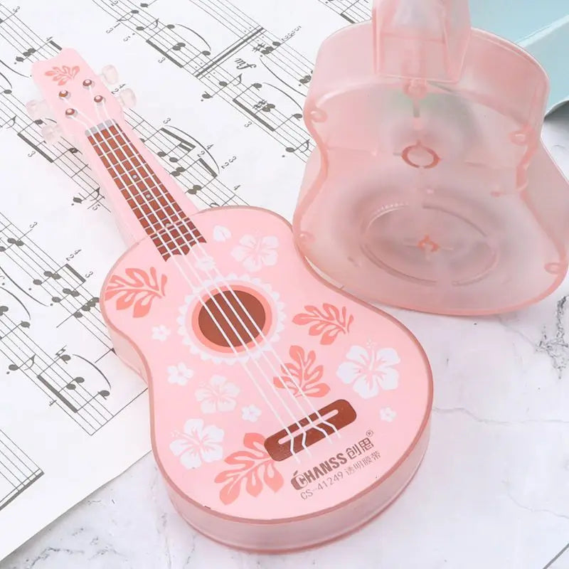 Correction Tape Creative Guitar Shape Correction Tape Large Capacity  Student Office  school supplies kawaii