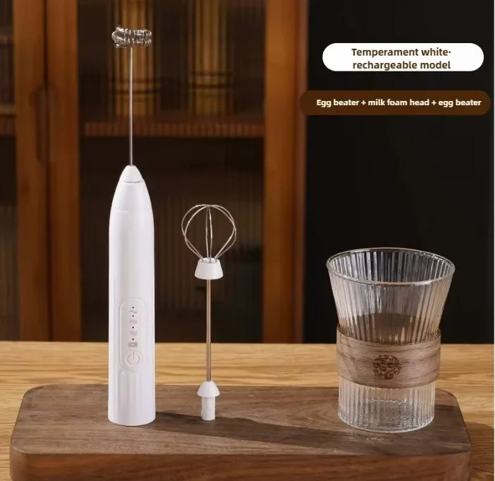 Egg Beater Handheld Electric Milk Frother Maker Drink Foamer Mixer Coffee Creamer Whisk Frothy Stirring Home Kitchen Gadgets