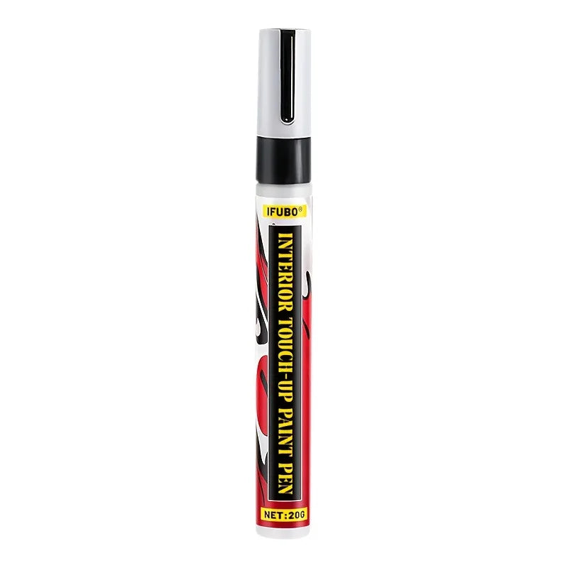 Car Button Paint Repair Pen | Black Touch-Up | Fix Interior/Steering Wheel/Dashboard Scratches | Leather Seat Color Matching