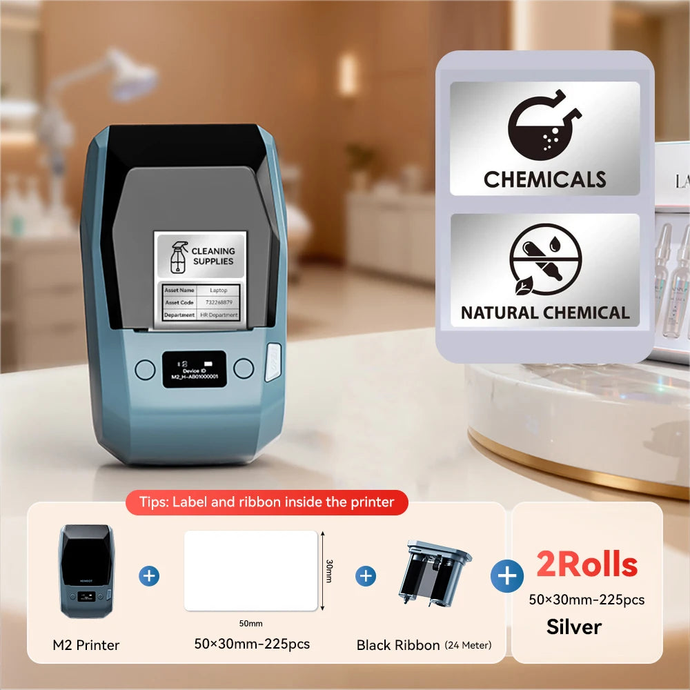 Niimbot M2 Thermal Transfer Label Printer 300 DPI High Definition Wireless 20-50 MM Print Width Label Maker Support Phone/PC