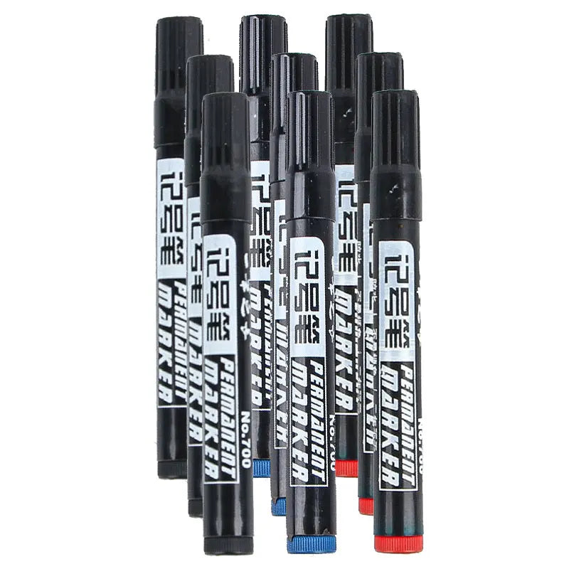 3/9pcs Permanent  Paint Marker Pen Waterproof Black Pen for Tyre Oily Markers Quick Drying Signature Pen Stationery Supplies