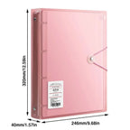 Multifunctional PP Storage Booklet Loose Leaf A4/A5/B5 Binder Family ID Storage Bag Dustproof Photo Album School