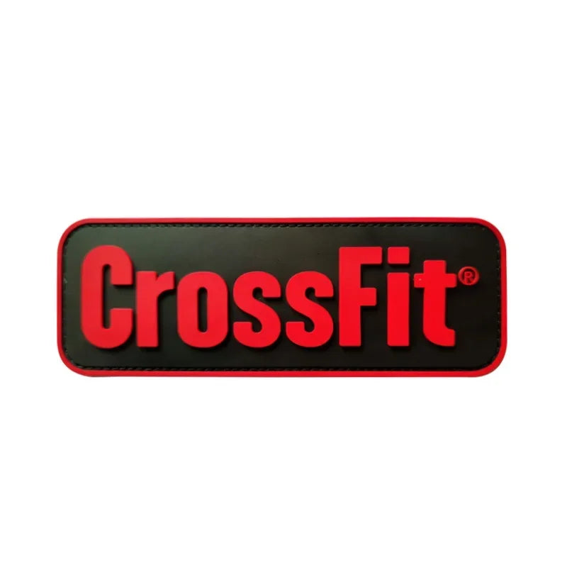 CrossFit Name Tags Pvc Patch Embroidered Applique Sewing Label Punk Biker Clothes Stickers Apparel Accessories Badge