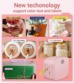 Phomemo P12 Label Maker with Tape Mini Label Printer Machine for Stain Ribbon Portable Bluetooth Label Printer Best Gift