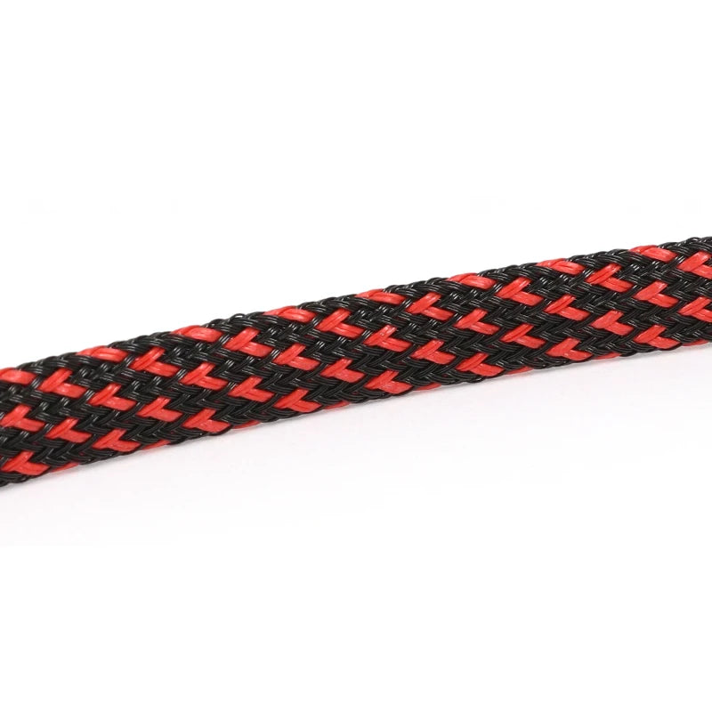 5M Multicolor PET Insulated Braid Sleeving 2mm - 40mm Expandable Wire Cable Sheath Flame-retardant Nylon Braided Mesh Tube DIY