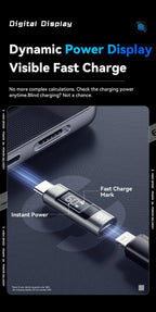 Essager Type C to Lighting OTG Adapter Digital Display Fast Charging Type-C Female To Lightning Male Connector For iPhone 15 14