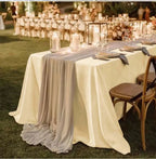 Rectangle Wedding Satin LargeTablecloth Bright Smooth Silk Table Cover Christmas Anniversary Dining Party high-end Table Decor