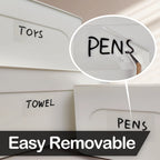 160/250pcs Detachable Waterproof Label Stickers, Handwritten Label Paper Suitable for Office Storage Boxes, Relocation Folders