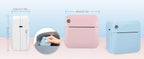 Mini Portable Printer Thermal Printing Sticker Wireless Inkless Mini Pocket Printer Self-adhesive Label Printer Photo Printer