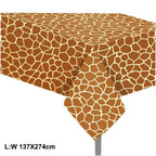 Jungle Safari Wild Animal Party Supplies Disposable Jungle Zoo Animal Print Paper Plates Napkins for Birthday Party Baby Shower