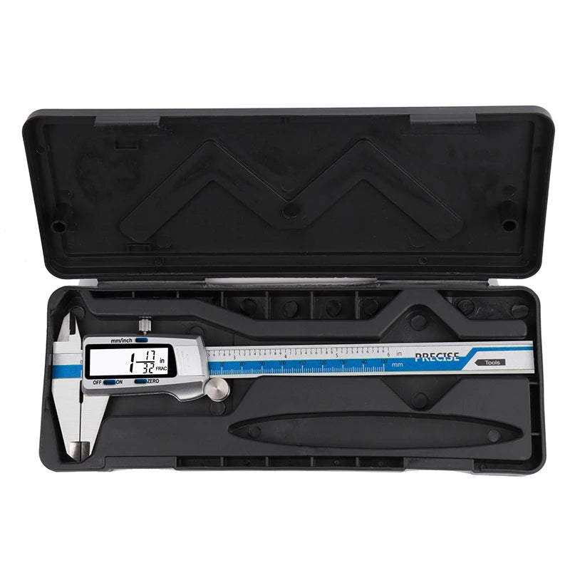 ET52 Stainless Steel 0.01mm High Precision Measure 150mm Digital Caliper mm/inch/Fraction Zero Setting Electronic Caliper