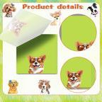 12/24pcs Cute Animals Sticky Notes Set, Refrigerator Memo Pads,Self-Stick Dog Cat Notes Pads for Home Office Gifts Supplies