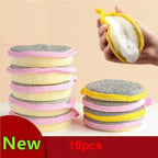 Heavy Duty Scrub Sponges, Double Sided Dish Washing Sponges, Absorbent Kitchen Cleaning Sponges For Pots, Pans, Stove Tops, Sinks, Ovens, Grill And Multi-Surface Household Stain Cleaning