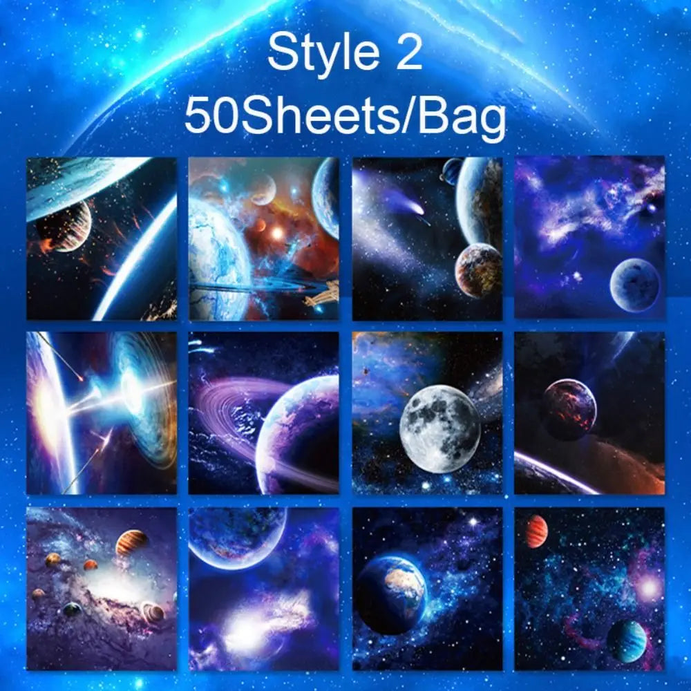 Creative Square Star Sky Constellations Origami Paper Kid DIY Handmade Double-sided Coloring Fold Craft Paper Art Material Gift