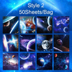 Creative Square Star Sky Constellations Origami Paper Kid DIY Handmade Double-sided Coloring Fold Craft Paper Art Material Gift
