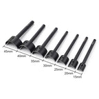 QJH Half-Round Leather Cutter Punch Strap End Punch Tool for DIY Crafting Handwork Strap Belt, Wallet and Bag (15 - 45 mm)