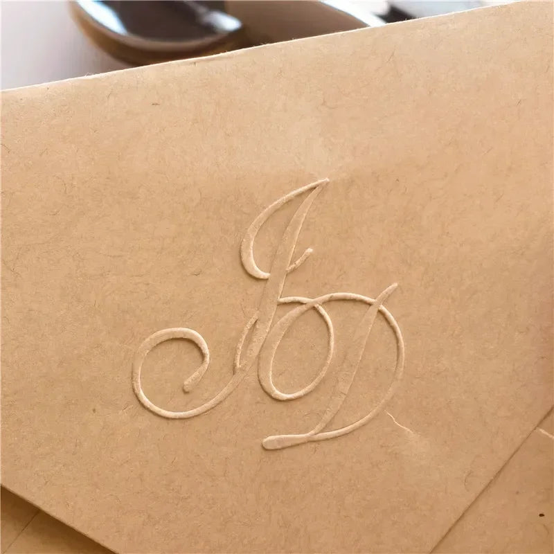 Customize Embossing Stamp Wedding Monogram Embosser Stamp,Personalized 2 initials Embosser Stamp,Wedding gift,hand held embosser