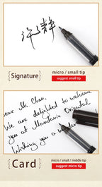 BAOKE S010 Liquid Calligraphy Pen Set 4 Tips Waterproof Pigment Ink Calligraphy Brush Pen