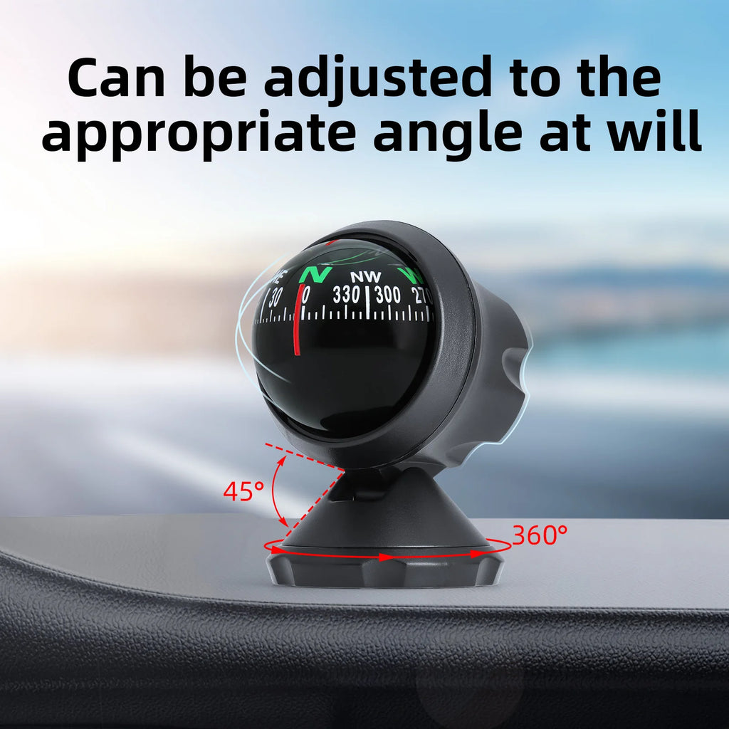 Multifunctional Compass Portable Compact Navigation Device Universal Outdoor High Precision Compass For Car Boat Moto Bicycle