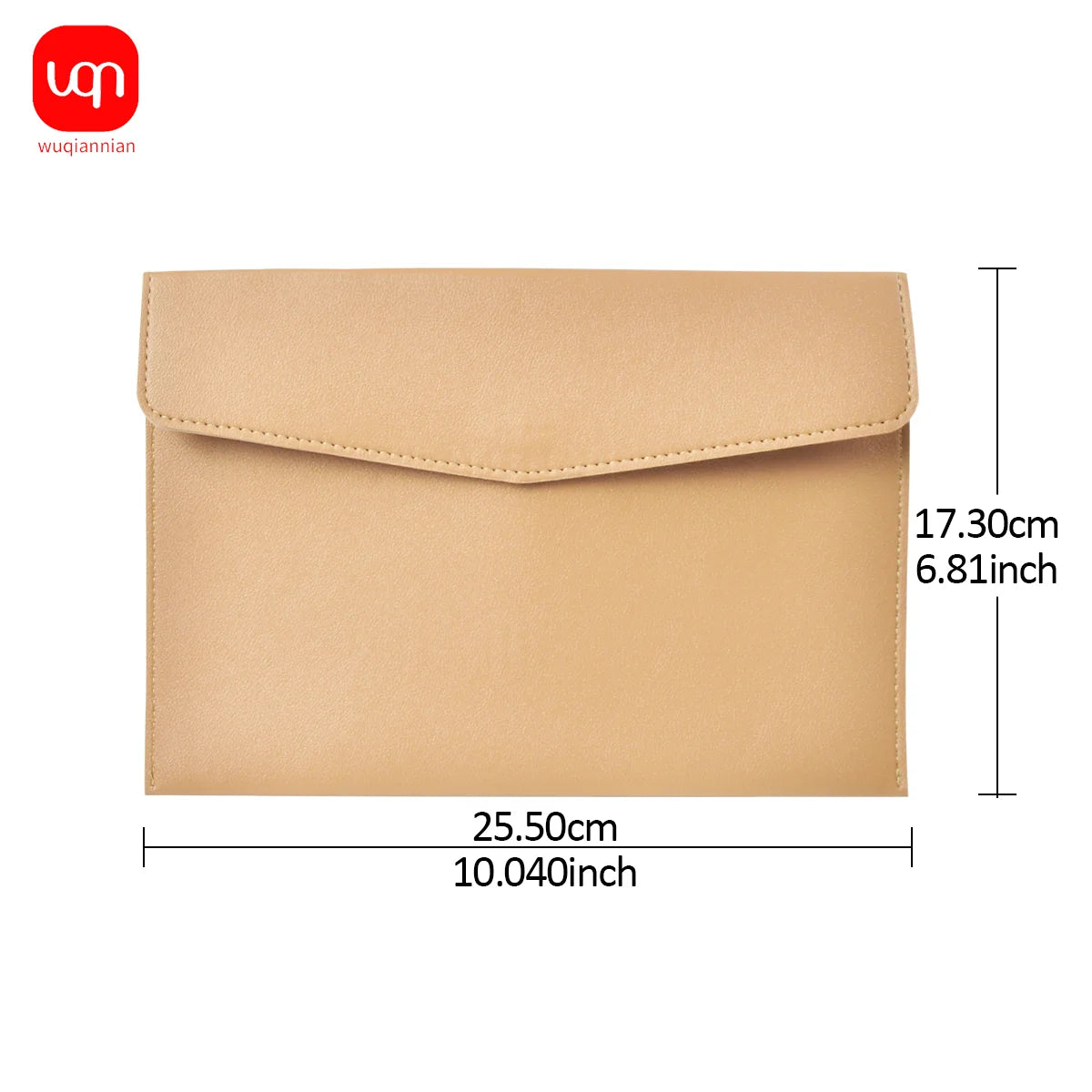 WQN-1PC PU Leather Document Bag A5, Wear-Resistant, Large Capacity, Waterproof, Suitable for Office and School Document Storage