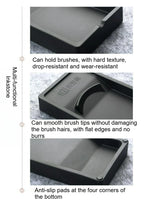 Multi-functional Inkstone Holding and Grinding Ink Anti-drop Portable Easy Clean Both Sides Usable Stationery for Students