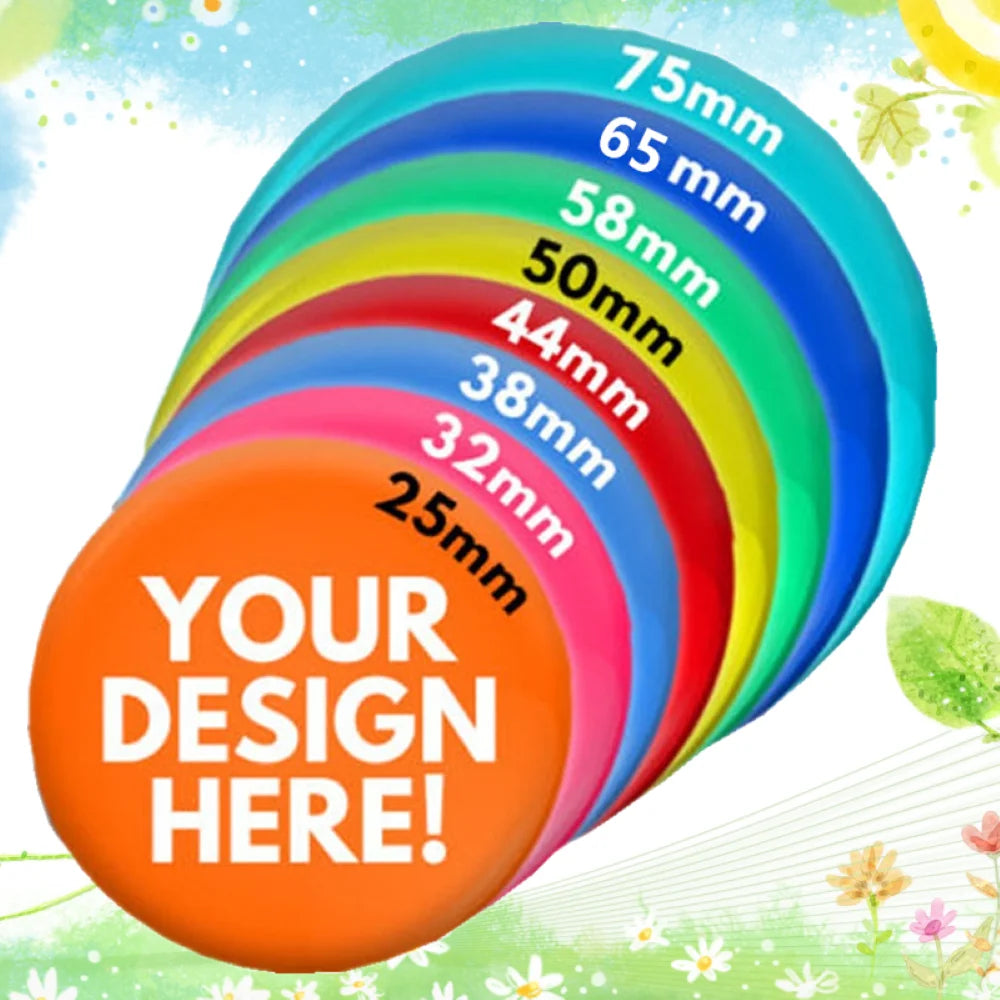 Custom Personalized Tinplate Pins With Text And Picture Printing As Metal Lapel Badge For Custom Brooches For Friends Wholesale