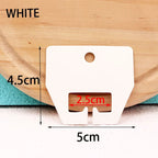50pcs Hairpins Barrette Packing Paper Card for DIY Girl Small Grab Clip Hair Claw Display Card Hair Accessories Retail Price Tag