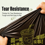 Printed Drawstring Trash Bags 20L Capacity Disposable Garbage Bin Liners Thickened Leakproof Rubbish Bags for Home Kitchen